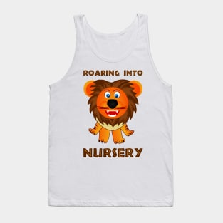 Roaring Into Nursery (Cartoon Lion) Tank Top